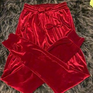 Velvet joggers (xs)